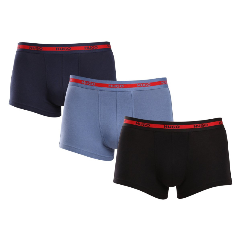 3PACK pánské boxerky HUGO vícebarevné (50517883 970) XXL, trenky / trenýrky