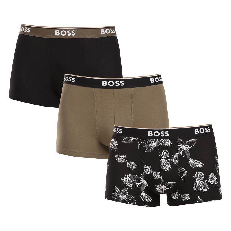 3PACK pánské boxerky BOSS vícebarevné (50531701 963) M, trenky / trenýrky