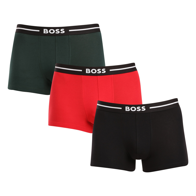 3PACK pánské boxerky BOSS vícebarevné (50517833 980) S, trenky / trenýrky