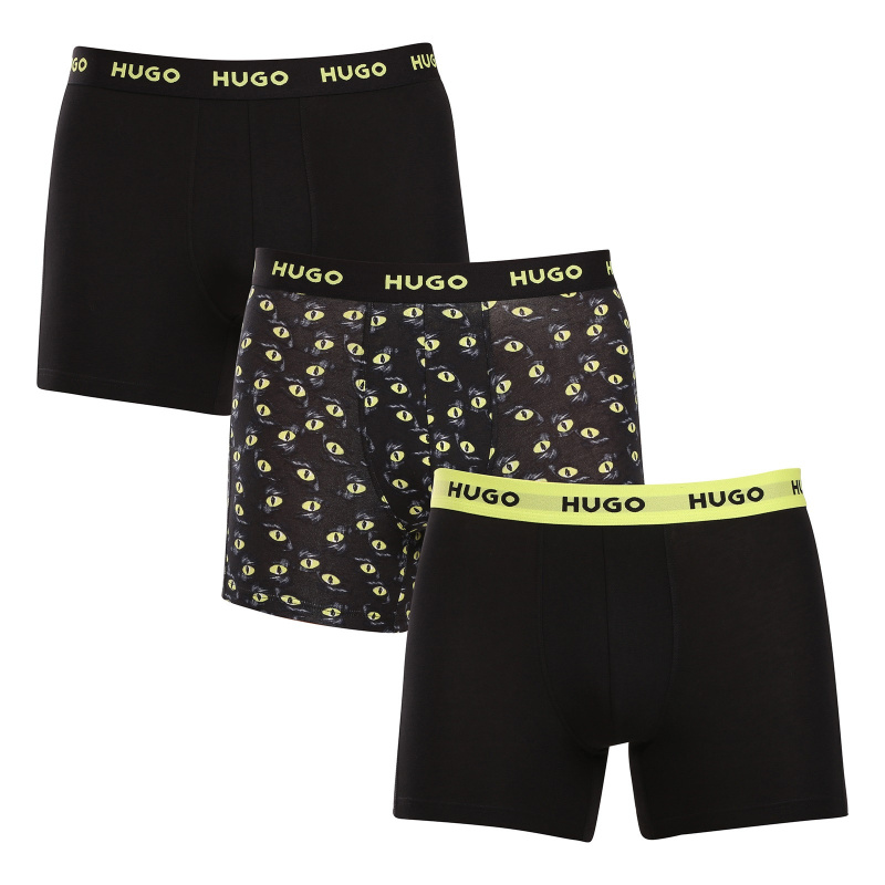 3PACK pánské boxerky HUGO vícebarevné (50517887 983) XXL, trenky / trenýrky