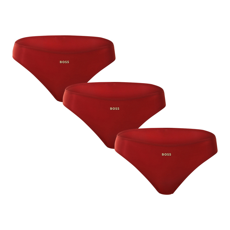 3PACK dámské kalhotky BOSS červené (50527245 610) XL