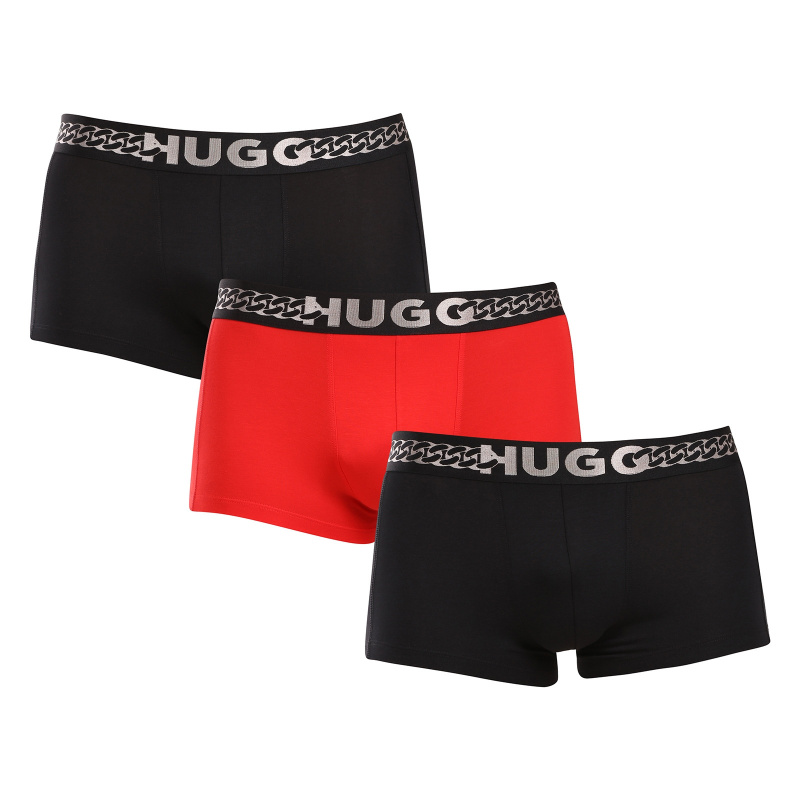 3PACK pánské boxerky HUGO vícebarevné (50524778 994) XL, trenky / trenýrky