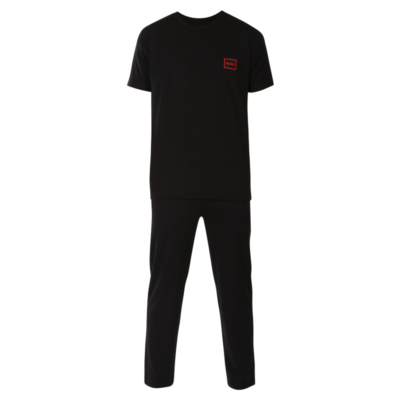 Pánské pyžamo HUGO černé (50525331 001) XL