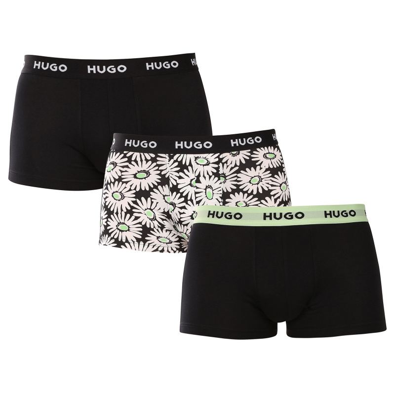 3PACK pánské boxerky HUGO vícebarevné (50532550 985) M, trenky / trenýrky