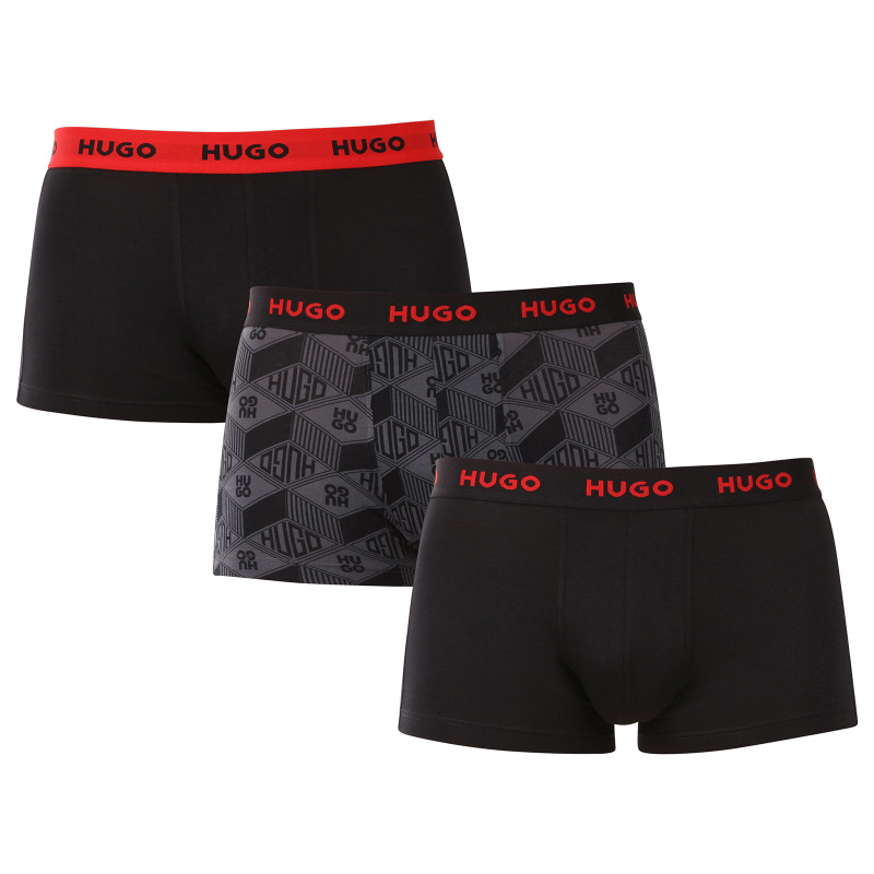 3PACK pánské boxerky BOSS vícebarevné (50532550 986) M, trenky / trenýrky