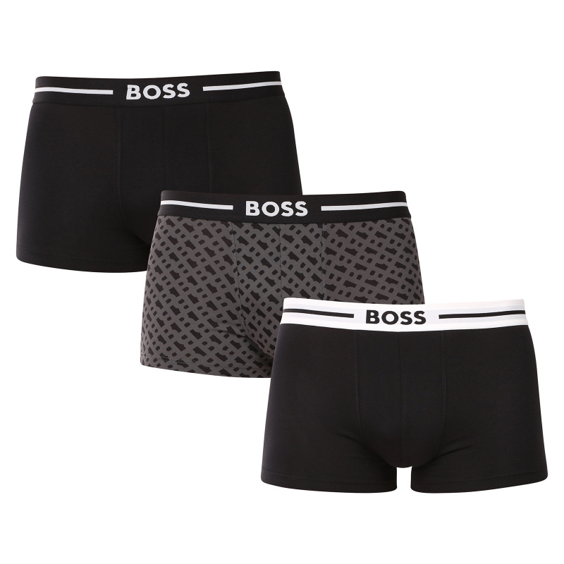 3PACK pánské boxerky BOSS vícebarevné (50531694 981) M, trenky / trenýrky