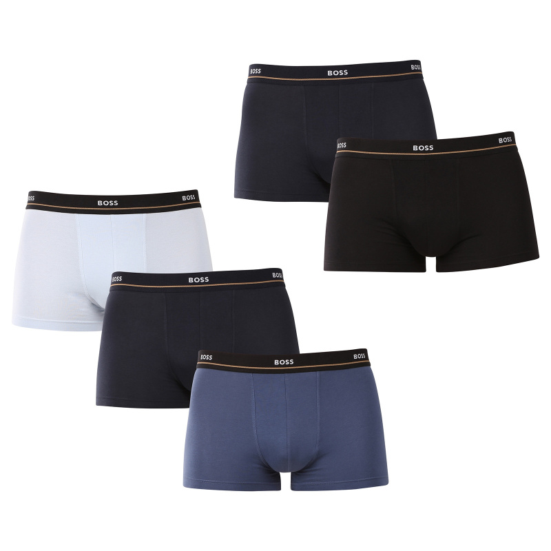 5PACK pánské boxerky BOSS vícebarevné (50531660 983) L, trenky / trenýrky