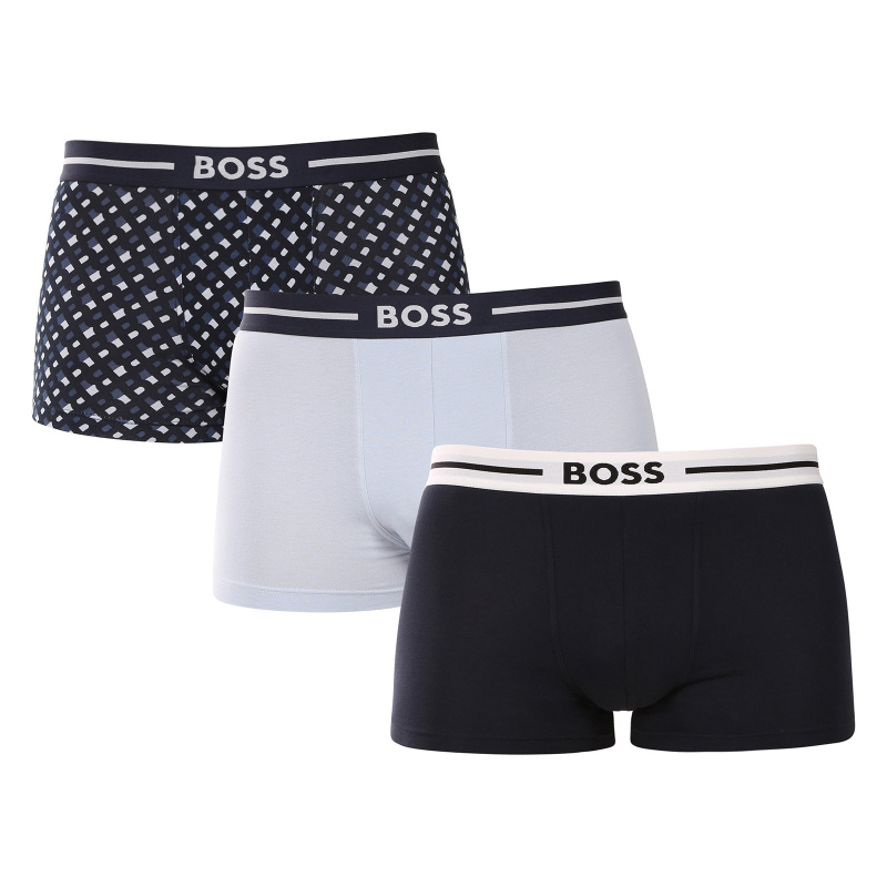 3PACK pánské boxerky BOSS vícebarevné (50531694 960) L, trenky / trenýrky