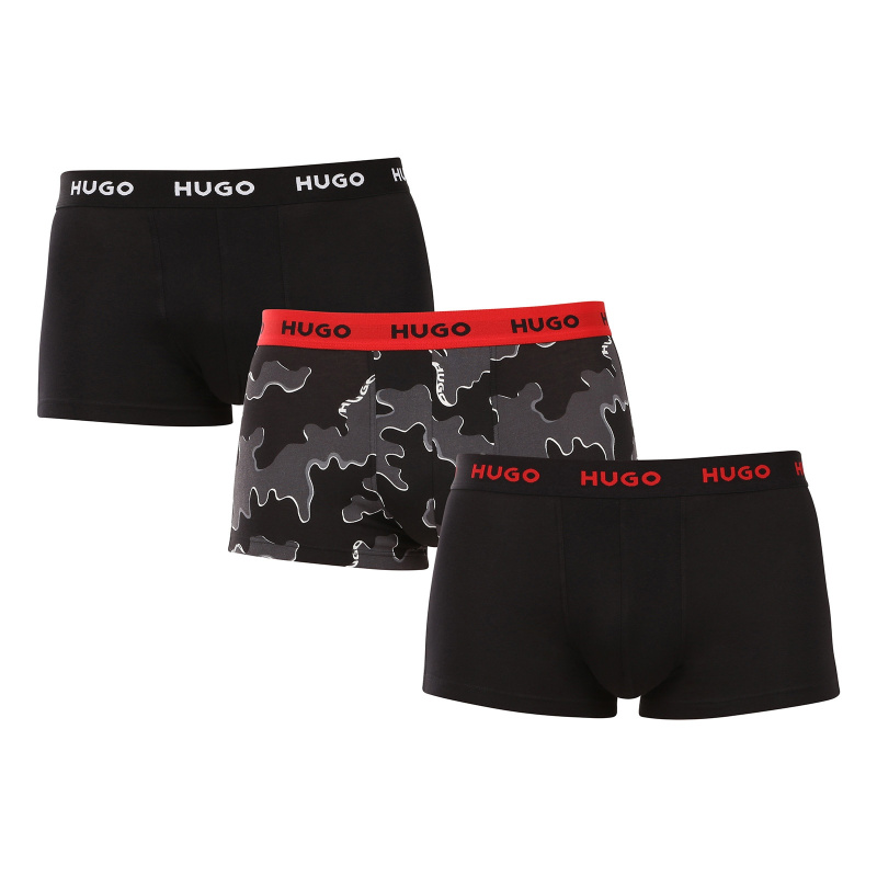 3PACK pánské boxerky HUGO vícebarevné (50532550 962) XL, trenky / trenýrky