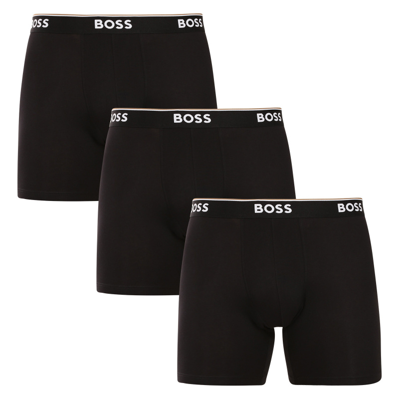3PACK pánské boxerky BOSS černé (50538142 001) L, trenky / trenýrky