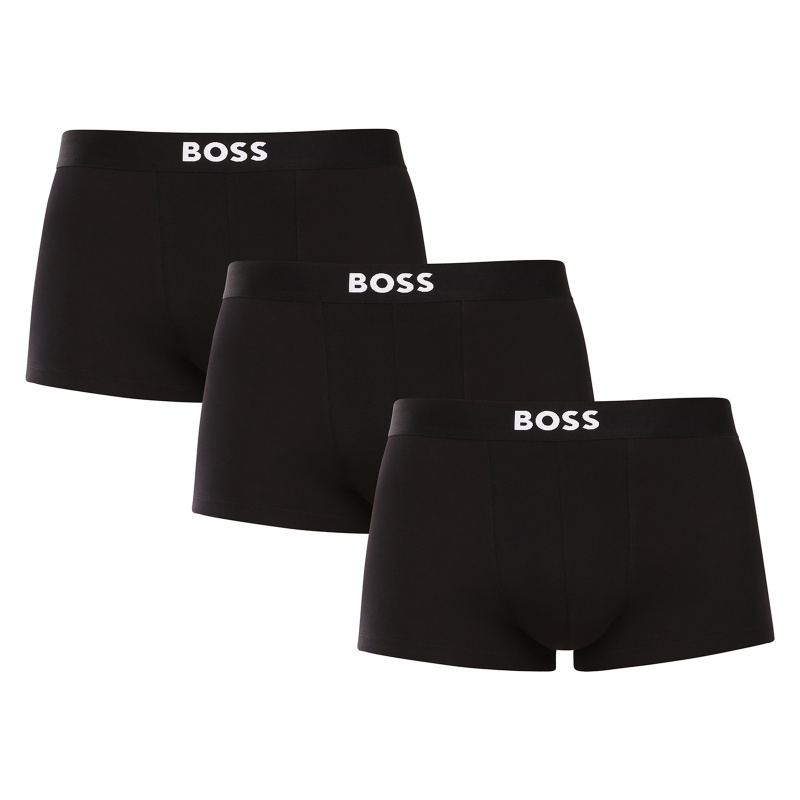 3PACK pánské boxerky BOSS černé (50544263 001) XXL, trenky / trenýrky