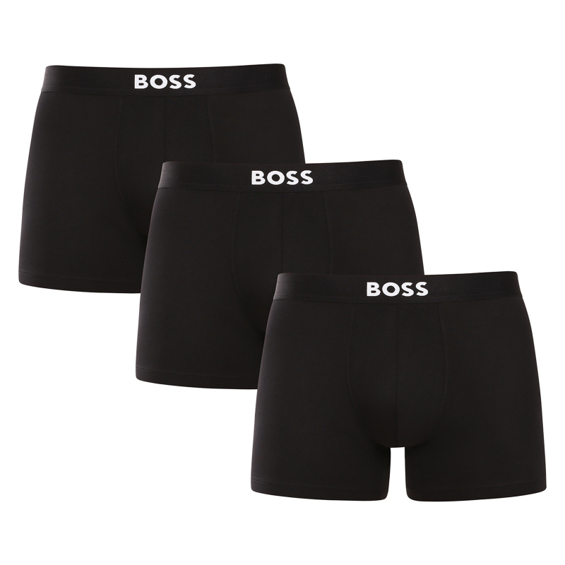 3PACK pánské boxerky BOSS černé (50544272 001) M, trenky / trenýrky