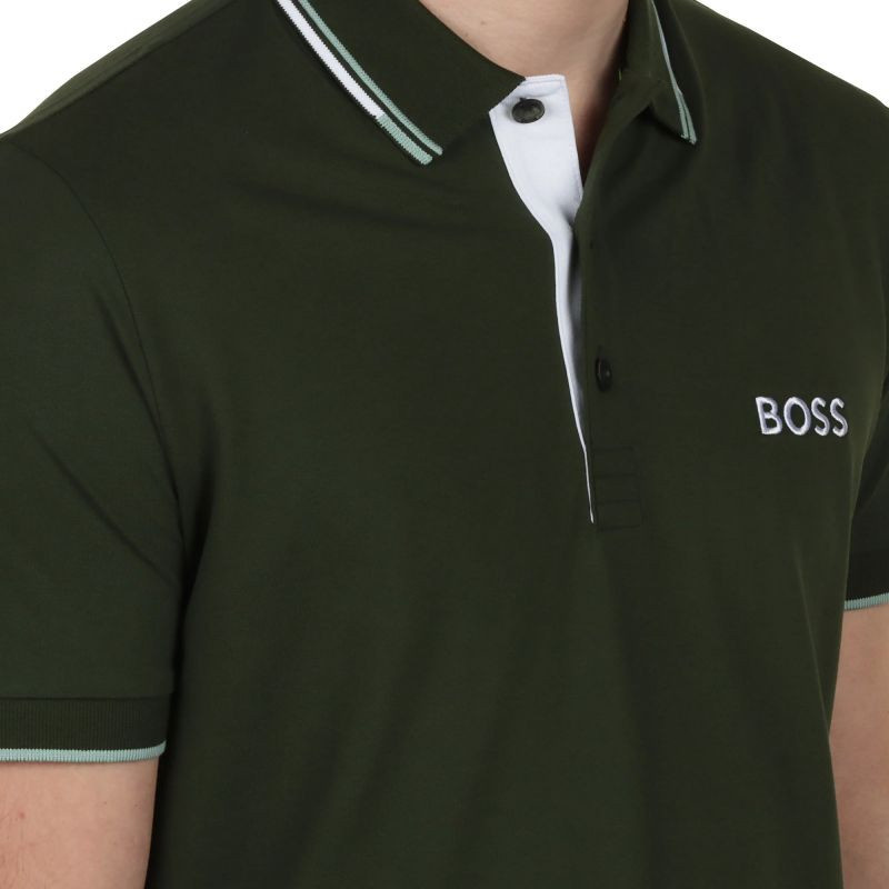 Polokošile Boss Paddy Pro Open Green M 50469102-355 3XL