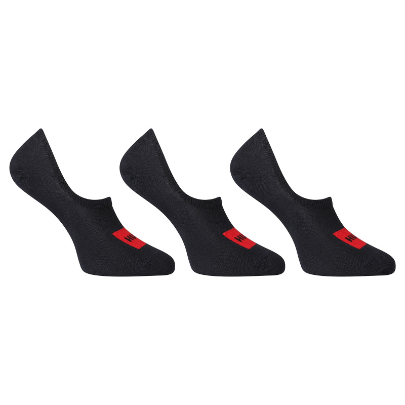3PACK ponožky HUGO nízké černé (50496082 401) M