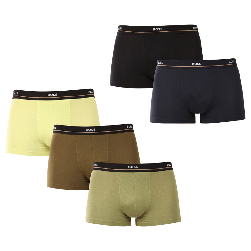 5PACK pánské boxerky BOSS vícebarevné (50531660 987) M, trenky / trenýrky