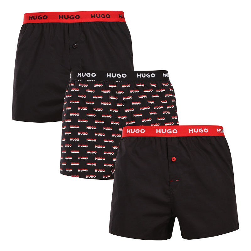 3PACK pánské trenky HUGO vícebarevné (50532565 967) M, trenýrky