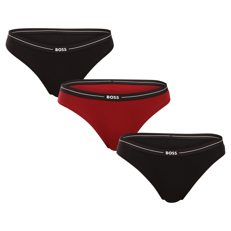 3PACK dámské kalhotky BOSS vícebarevné (50510016 966) XXL