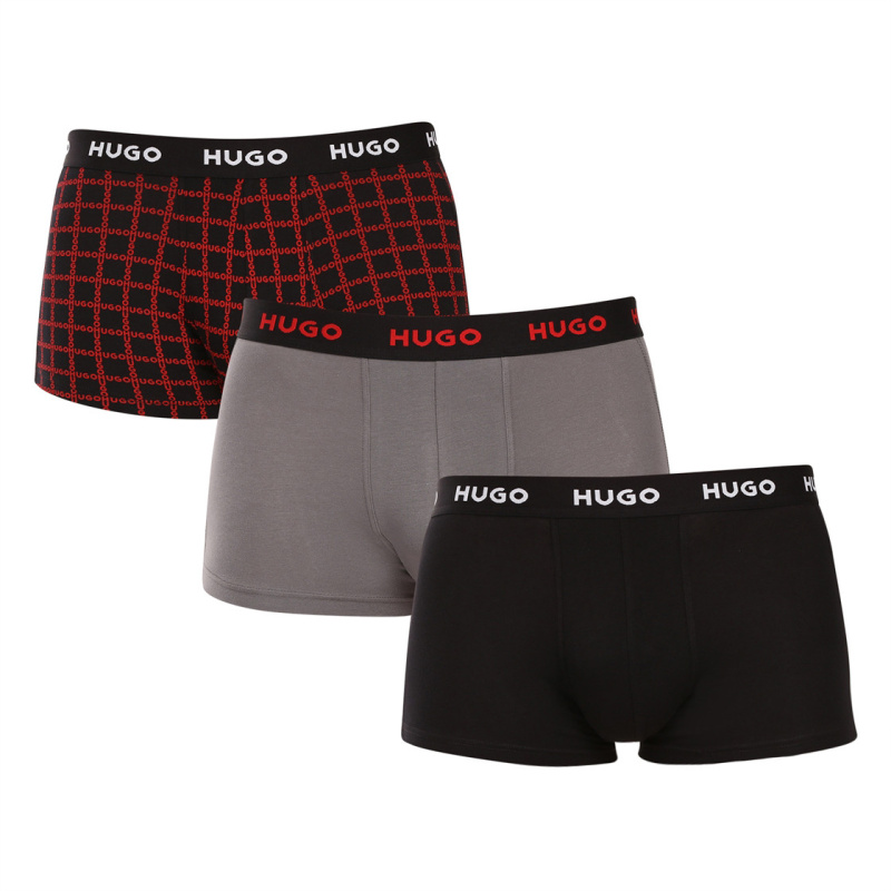 3PACK pánské boxerky BOSS vícebarevné (50532550 961) XXL, trenky / trenýrky