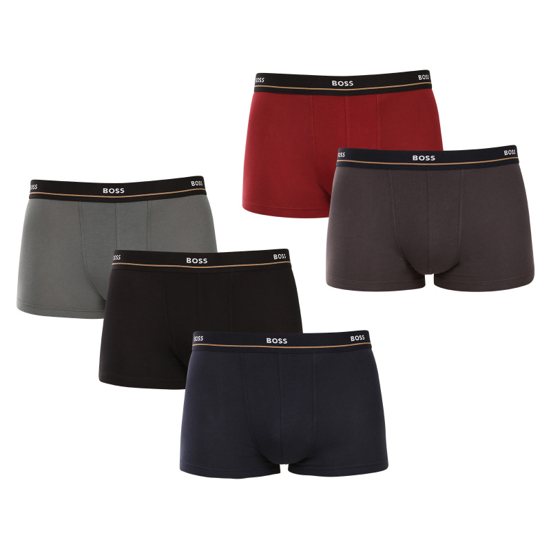 5PACK pánské boxerky BOSS vícebarevné (50531660 989) XXL, trenky / trenýrky