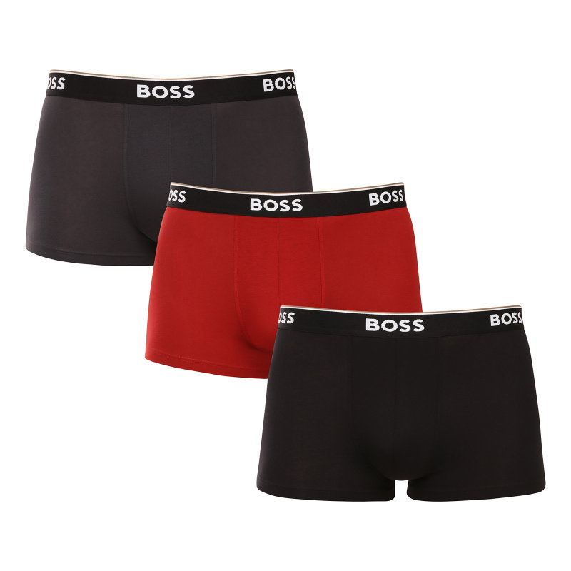 3PACK pánské boxerky BOSS vícebarevné (50531684 966) XXL, trenky / trenýrky