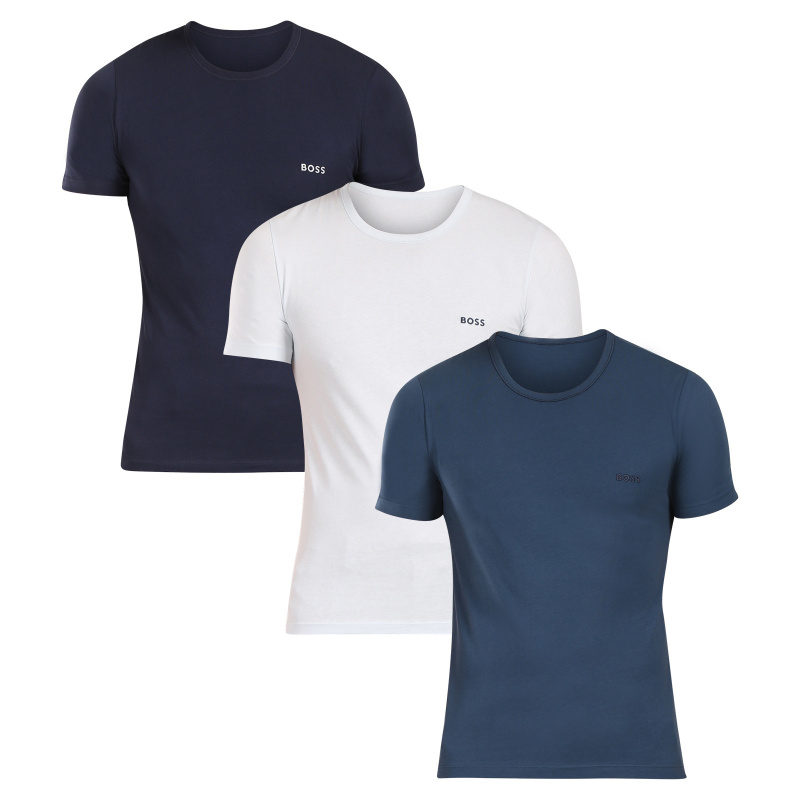 3PACK pánské tričko BOSS vícebarevné (50532470 971) XL