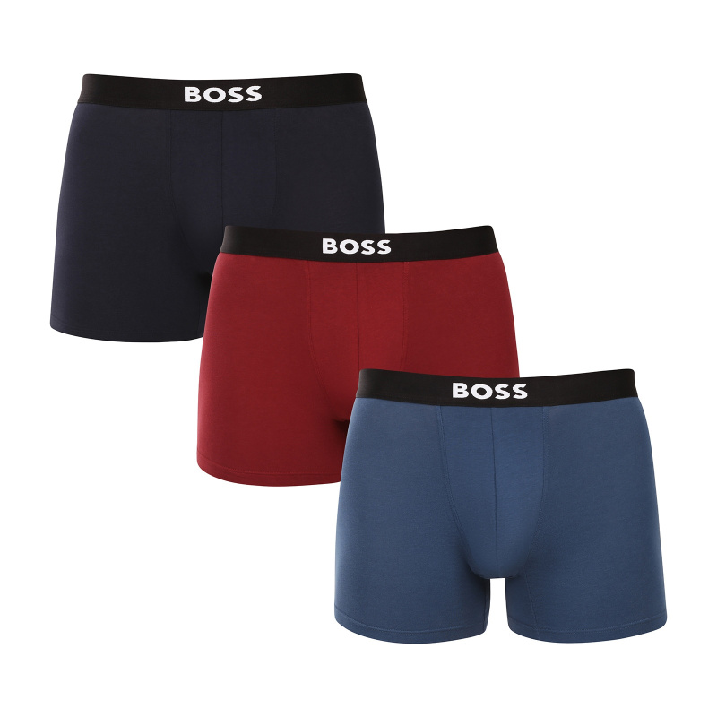 3PACK pánské boxerky BOSS vícebarevné (50544272 965) S, trenky / trenýrky