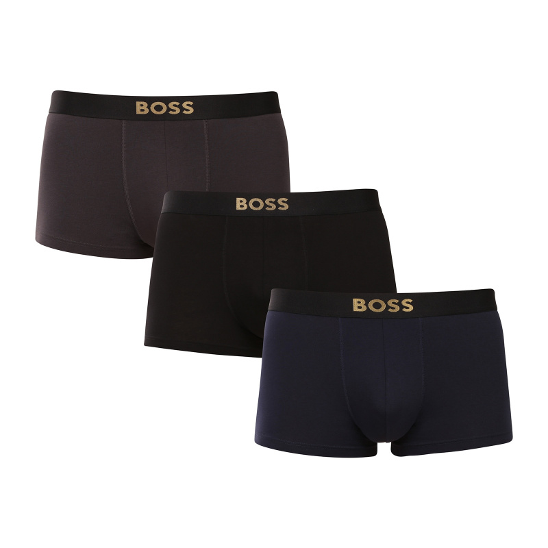 3PACK pánské boxerky BOSS vícebarevné (50546764 990) XXL, trenky / trenýrky