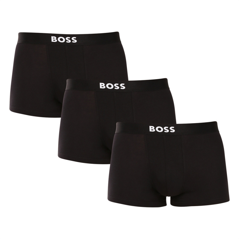 3PACK pánské boxerky BOSS černé (50549832 979) XXL, trenky / trenýrky