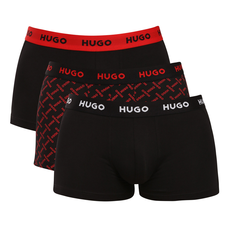 3PACK pánské boxerky HUGO vícebarevné (50532550 065) S, trenky / trenýrky