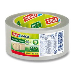 Tesa Eco & Ultra Strong - balicí páska - 50 mm x 66 m, transparentní
