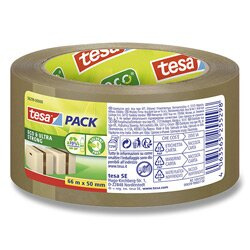 Tesa Eco & Ultra Strong - balicí páska - 50 mm x 66 m, hnědá