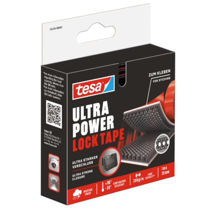 Tesa® Ultra Power Lock  - suchý zip - 50 x 25 mm