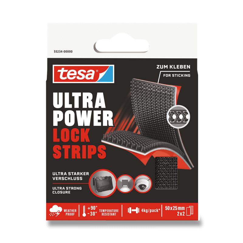 Tesa® Ultra Power Lock  - suchý zip - 50 x 25 mm