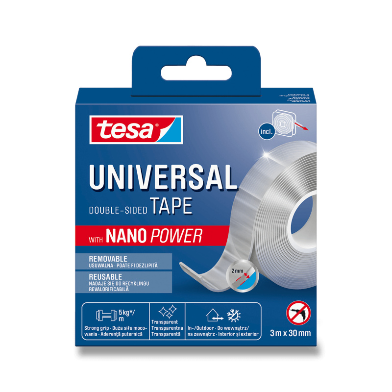 Tesa® Nano Power - oboustranná lepicí páska - 30 mm x 3 m