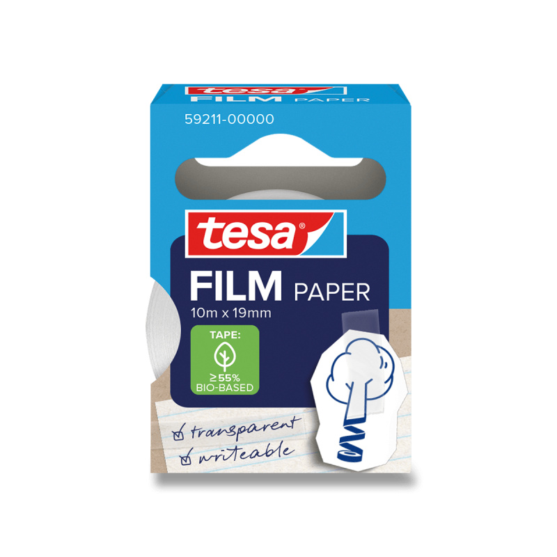 Tesafilm® Paper - transparentní papírová lepicí páska - 19 mm x 10 m