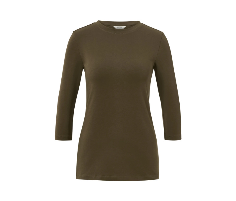 Triko s 3/4 rukávem, khaki