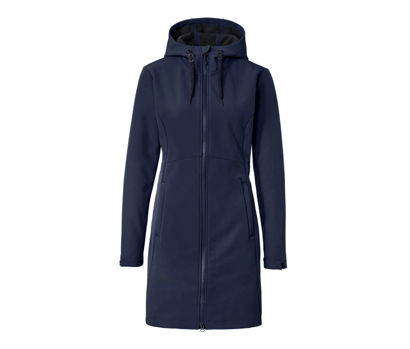 Softshellový kabát, modrý denim