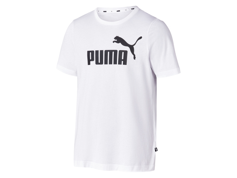 Puma Pánské triko ESS Logo Tee (bílá, M)