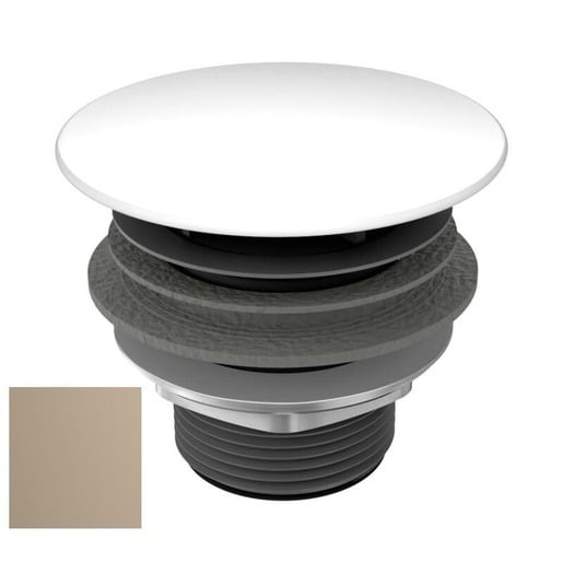 Kaldewei neuzavíratelný odtokový ventil Centro 4,8x4,8x4 cm warm grey 60 905800000671