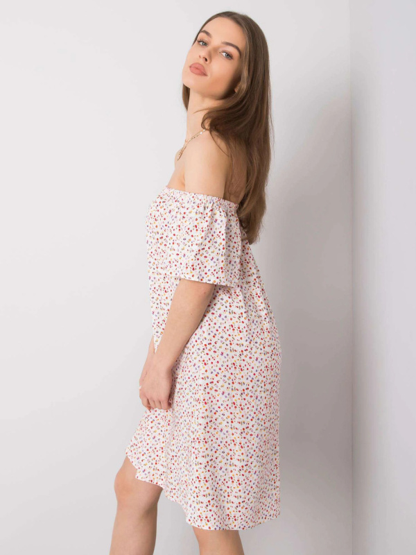 Šaty D73771M30145G bílé a červené S