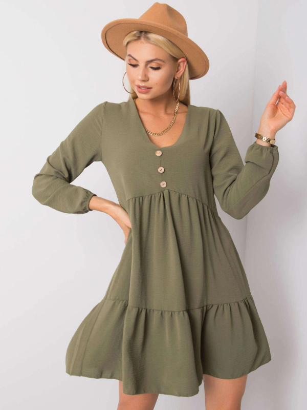 Šaty D50010F30264A khaki S/M