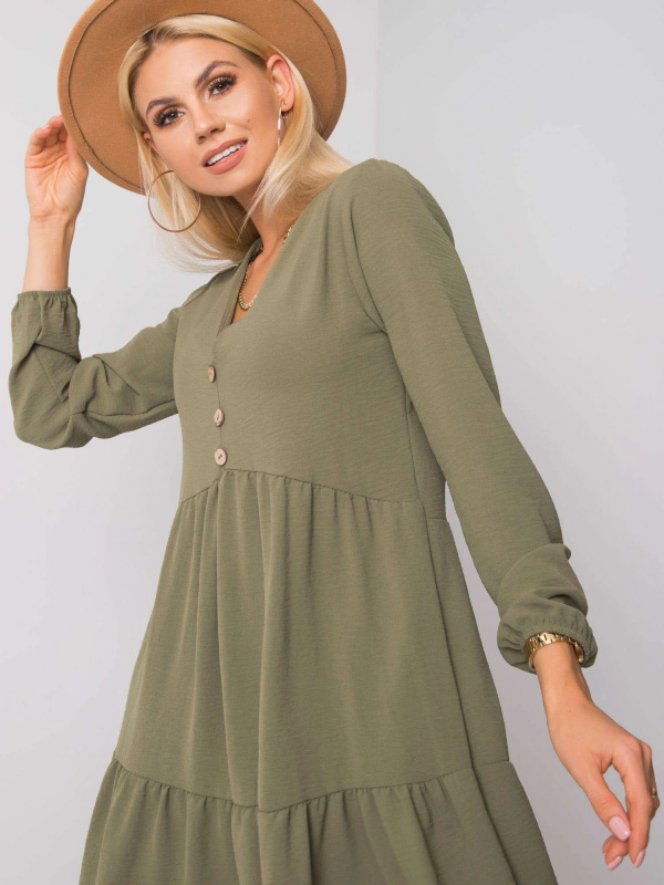 Šaty D50010F30264A khaki M/L