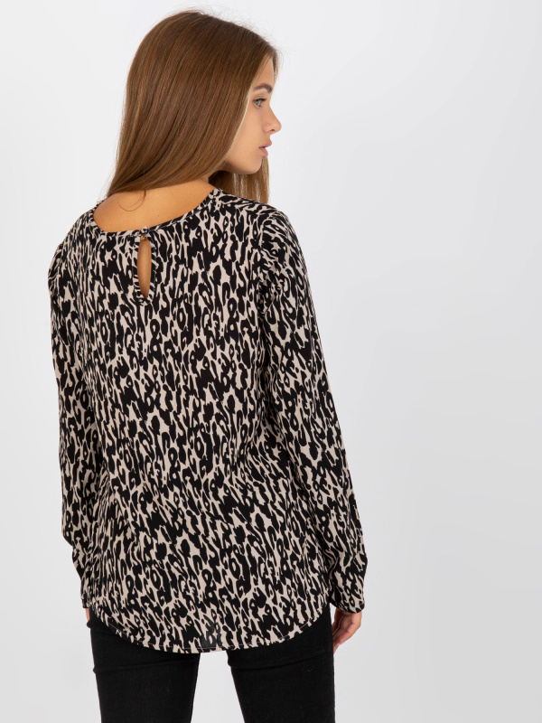 Halenka D73771M10971AEN černá a béžová XS