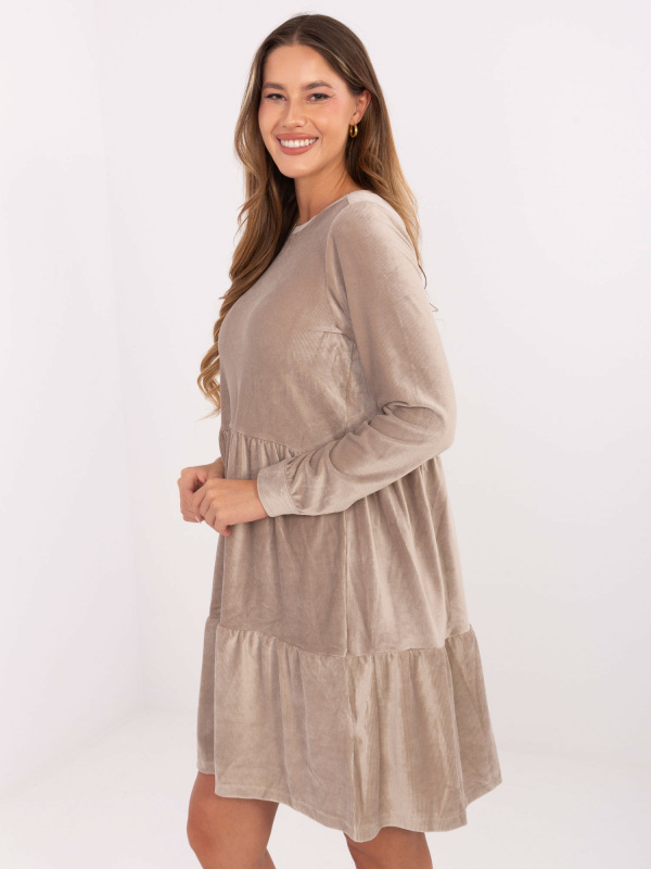 Dress-D10040Z30289-dark beige