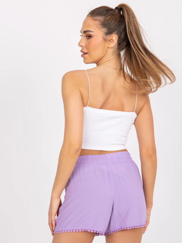 Šortky D73761M61531KA světle fialová XL