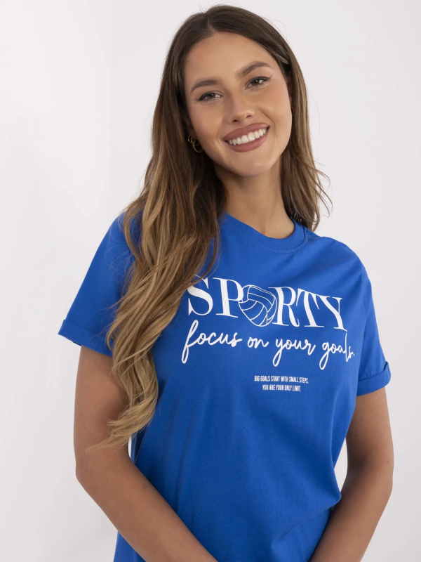 Šaty D12063M02382C kobaltově modré S