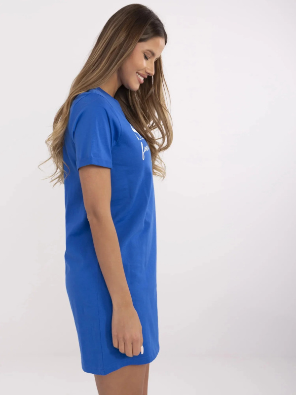 Šaty D12063M02382C kobaltově modré XL