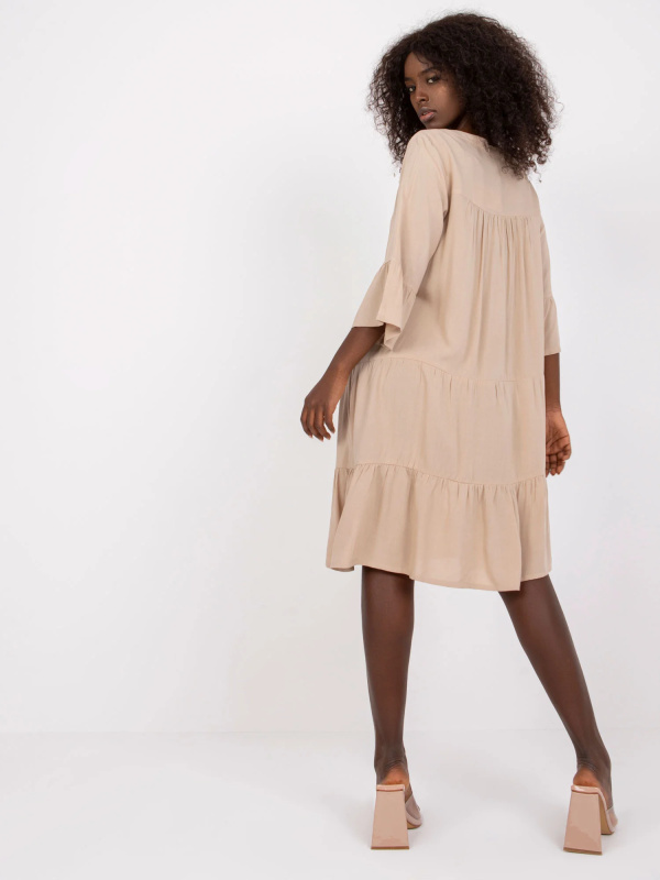 Dámské šaty-D73761M30214A2-béžové XL