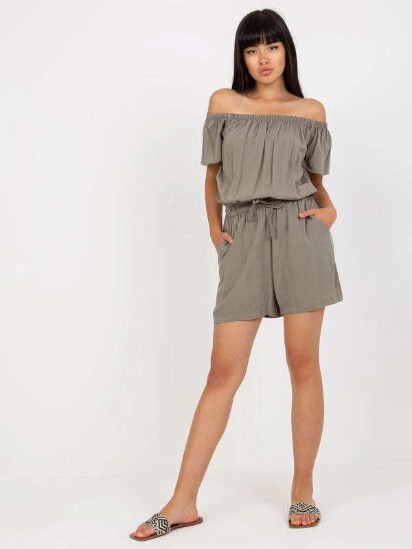 Kombinéza D73781M62266KA khaki barva S
