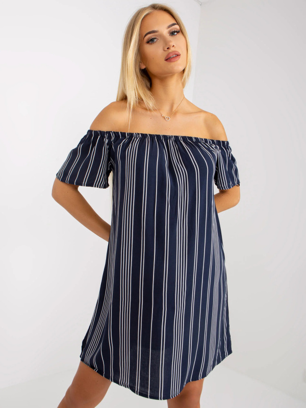 Šaty D73771M30145I tmavě modré L